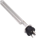 DERNORD 240V 4500W Tri-clamp Foldback Heating Element Stainless Steel Immersion Water Heater with 3-Wire Electrical Locking Plug (1.5 Inch Tri clamp)