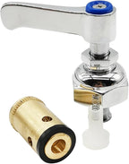 Handle Stem Assembly Hot & Cold Compatible with T&S Brass Faucets Replace 002714-40 002713-40 Spindle Assembly for Eterna Valve Replacement