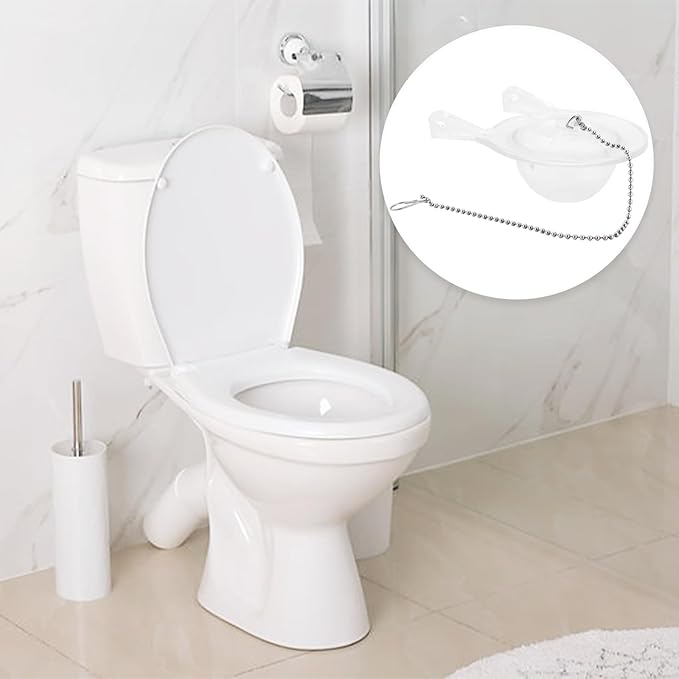 3 Inch Toilet Flappers Replacement for Gerber 99-827, Toilet Flapper with Stainless Chain and Hook, Toilet Replacement Parts (Clear 1 PCS)