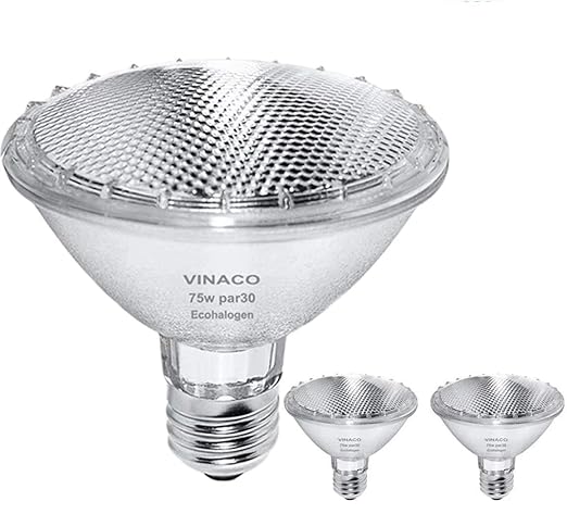PAR30 Short Neck, 2pcs par30 75w 120v Light Bulbs, Dimmable, Warm White, High Brightness par30 Flood Light with 40 Deg Beam, E26 Base, par30s halogen great for Track Light , Recessed Light Bulbs