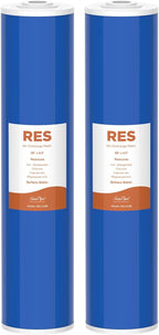 SimPure 20" x 4.5" Cation Exchange Resin Filter, Whole House Water Softening Filter Cartridge for DB20P, DB20P-3 (2 Pack)