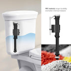 R&T Toilet Fill Valve A1320, Toilet Repair Kit Inside Tank, Universal Toilet Replacement Kit, Quiet and Fast Fill Water, Height Adjustable, Easy to Install