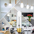 25 Watt T10 Clear Tubular Incandescent Light Bulb, Vintage Style Showcase Bulb,Showcase lamp, 2700K Soft White, E26 Medium Base, 280 Lumens,T10 Tubular Bulb (4PACK)