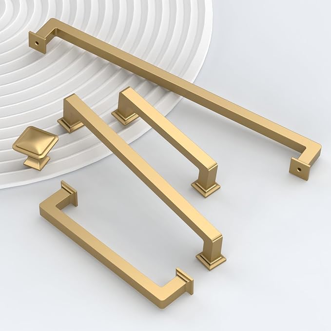 10 Pack 8.8"(224mm) Champagne Bronze Cabinet Pulls Kitchen Cabinet Drawer Handles Champagne Hardware for Cabinets Cupboard