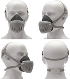 RANKSING Respirator Mask with Filters to Against Dust Gases Fumes Asbestos Organic Vapors Chemicals while Painting Spraying Sanding Welding Construct and Work Portable Protection PPE