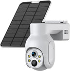 Solar Security Cameras Wireless Outdoor, 2K 360° View Solar Powered WiFi 4MP Security Camera for Home Security with Color Night Vision, PIR Detection, 2-Way Audio, Motion Alert, Easier to use