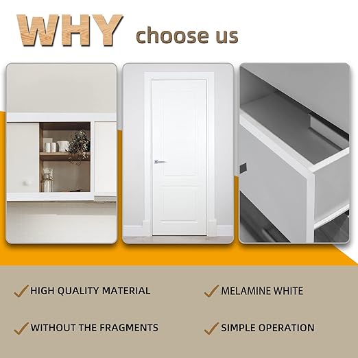 GSCIT Club White Edge Banding, 1 1/2 inch x 25ft Melamine Edge Banding with Hot Melt Adhesive Pre-glued Edge Banding Flexible Edging for Plywood Cabinet Furniture