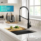 Kraus Bolden 2-in-1 Pull-Down Single Handle Kitchen Sink Filter Water Faucet for Reverse Osmosis or Water Filtration System in Matte Black, KFF-1610MB