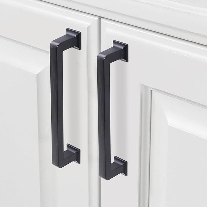 COTYKILEY 10 Pack 5 Inch(128mm) Oil Rubbed Bronze Cabinet Handles Kitchen Cabinet Pulls Cabinet Door Handles Kitchen Cabinet Hardware Cupboard Drawer Pulls Dresser Handles