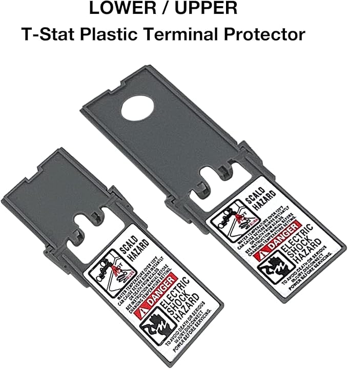 EWH-00C Electric Water Heater Thermostats, Include Upper and Lower Element Thermosatat, Terminal Protective Covers, Therm-O-Disc(TOD) style, Interchangeable with APCOM Style, Water Heater Repair Parts