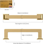 10 Pack 3.75"(96mm) Champagne Bronze Cabinet Pulls Kitchen Cabinet Drawer Handles Champagne Hardware for Cabinets Cupboard