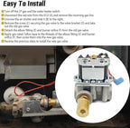 GC10A-4E RV Water Heater Gas Valve 92089 - Replacement for Atwood G10-1E, G10-3E, GC10-1E, GC10A-2E, GCH10A-3E, GC10A-3E Water Heaters, Fits Models 93844, 93870, 93321, 92078