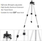 Laser Level with Tripod, 4 x 360 Self Leveling Laser Measuring Tool Green 16 Line Level Laser 360 Self Leveling for Construction, Home Renovation, Picture Hanging