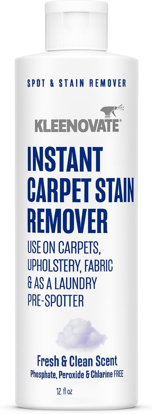 Instant Carpet Stain Remover – Fresh & Clean Scent – Fast-Acting Spot Cleaner for Carpets, Upholstery, Fabric & Laundry Pre-Spot Treatment (12 fl. oz)