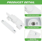 6 Pack Window Sash Locks, Cam Action Window Locks for Double Hung Window Latches Replacement, White Sliding Window Parts and Hardware Latch Lock for Vertical and Horizontal Sliding Windows