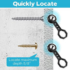 Dreyoo 2 Pcs Stud Finder Wall Scanner, Studball Magnetic Stud Finder with 27 Pounds of Pull Magnetic Power, Studball for Detected and Located Stud Through 5/8" Drywall Plywood Paneling Ceramic (Black)