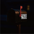 10 Sheets Reflective Vinyl Mailbox Number Stickers,Self-Adhesive Address Labels for Cars, House Doors, Windows & Metal Mailboxes (Black, 3 inch)