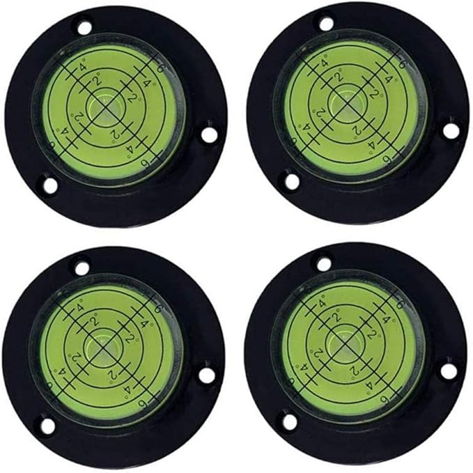 50MM 4 packs Universal Level Instrument Horizontal Bead Horizontal Instrument Horizontal Bubble Level Belt Positioning Hole Through（50x13mm）