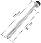 DERNORD 240V 5500W Tri-clamp Foldback Heating Element Stainless Steel Immersion Water Heater with 3-Wire Electrical Locking Plug (1.5 Inch Tri clamp)