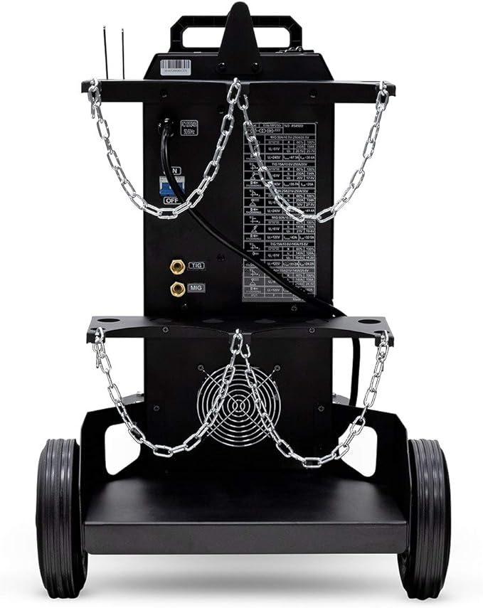 Eastwood MP250i Elite Multi-Process Welder | MIG - TIG - ARC Welding Machine Set | Rated Duty Cycle of 60% at 250 Amps| Black