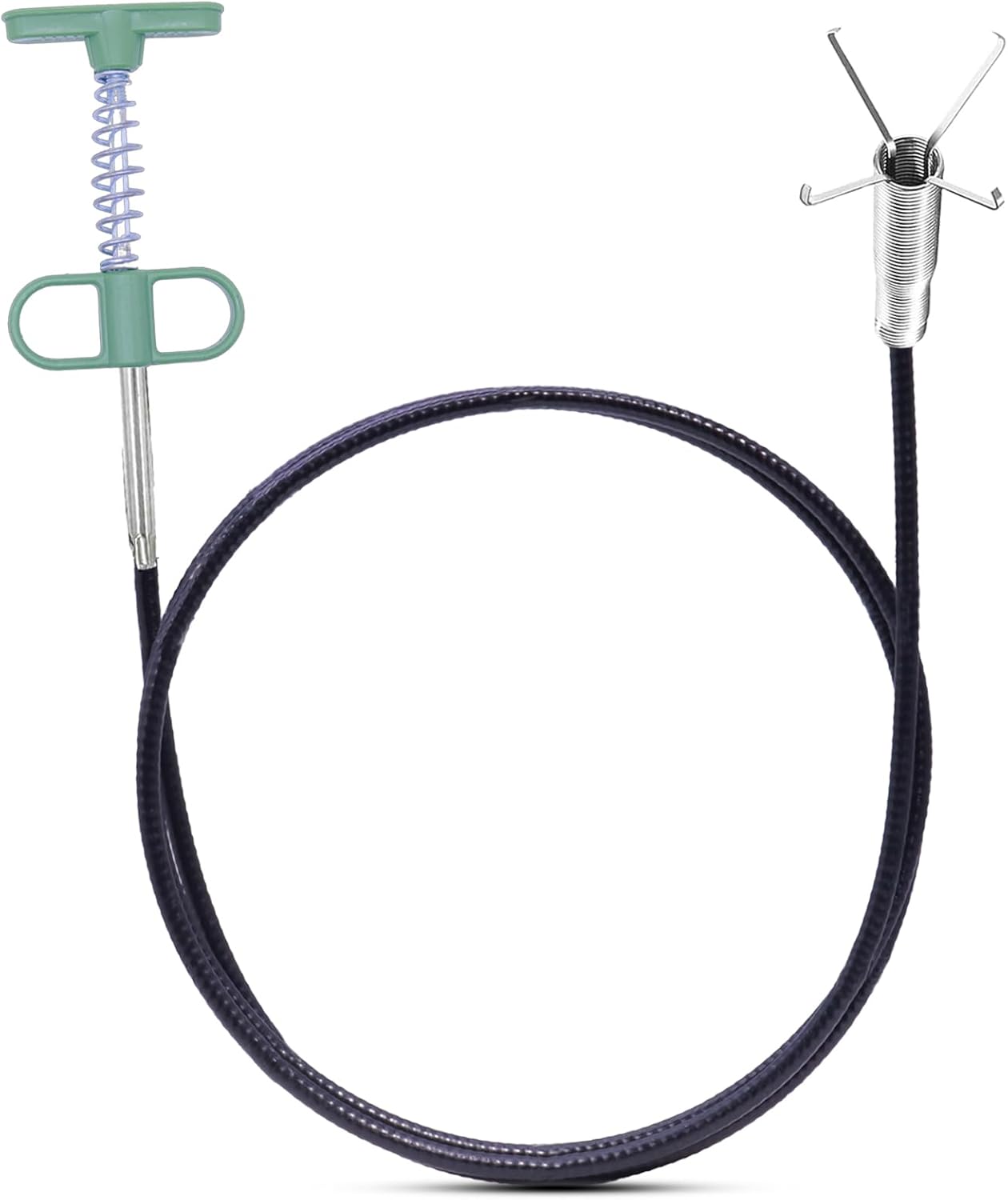 61 Inch Hair Drain Clog Remover，Drain Snake- Flexible Gutter Cleaning Tools for Home Sink, Bathroom Tub,Drain, Toilet, Tight Spaces