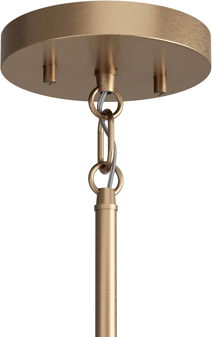 Kichler Madden 25.5" 4 Light Pendant in Champagne Bronze, Soft Modern Fixture, for an Entryway, Breakfast Nook, Laundry Room, (25.5" x 16"), 52722CPZ