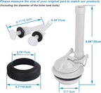 3-Inch Toilet Flush Valve Replacement 2-piece Toilet Tank Parts with Gasket and Bolts Fit for American Standard 738921-100.0070A Easy to Install High Performance Water-Saving