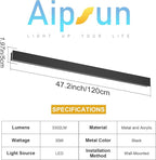 Outdoor Lights 2 Pack,Modern Outdoor Wall Light Long Strip LED Wall Sconce IP65 Anti Rust Warm Light Fixture 3000K Exterior Wall Mount Lights for Entrance, Hallway, Garage, Porch