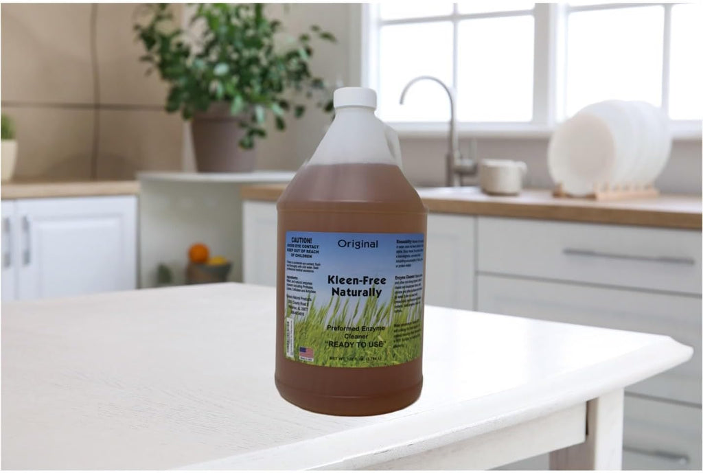 Naturally Preformed Enzyme Cleaner, Enzyme Solution, Multi-Purpose Cleaner, Laundry Additive and More - Ready to Use - Orginal Scent - 128oz (1 Gallon)