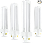 Circle - PLC/13/E/DD/827 (4 Pack) PLC-13W 827, 4 Pin G24q-1, 13 Watt Double Tube, Compact Fluorescent Light Bulb, Replaces Philips 38325-7 and Sylvania 20682