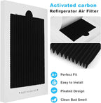 6-Pack Premium Refrigerator Air Filter Replacement, Carbon Activated Filter Compatible with Frigidaire PAULTRA Pure Air Ultra and Electrolux EAFCBF Fridge for 242047804, 242047801, 242061001
