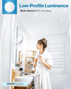 Sunco 96 Pack 6 Inch Ultra Thin LED Recessed Ceiling Lights, Slim Canless with Junction Box, 850 LM, 5000K Daylight, Dimmable, 14W=100W, Wafer Thin, 50000 Lifetime Hours ETL.