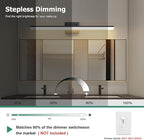 Black Vanity Light 31.5" Long 24W LED Bathroom Light Bar with 5CCT Adjustable Modern Bathroom Vanity Light Fixture for Mirror, Powder Room, Bedroom, Apartment, Hotel