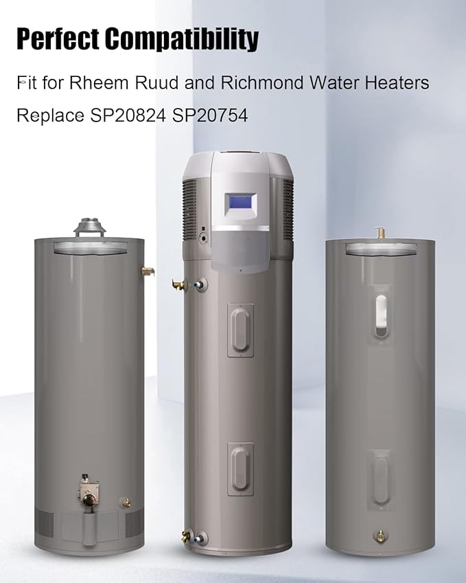 LP Thermopile Senor Part Fit for Rheem Ruud Richmond Water Heater Replace SP20824 SP20754 SP21058 SP20800 SP21059 AM46743, Over 750mV Pilot Burner Kit Parts