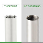 TAISHER 2PCS Stainless Steel Pipe Fittings, 3/4" NPT Female x 3/4" NPT Female Threaded, 12" Length Thickened Nipple Cast Pipe