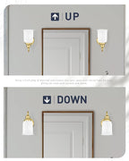 HWH Modern Bathroom Wall Sconces, 1-Light Vanity Light Wall Lamp with Frosted White Bell-Shaped Glass, Brushed Gold Finish, 5HZG106B BG