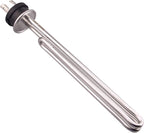 DERNORD 240V 2500W Tri-clamp Foldback Heating Element Stainless Steel Immersion Water Heater with 3-Wire Electrical Locking Plug (1.5 Inch Tri clamp)