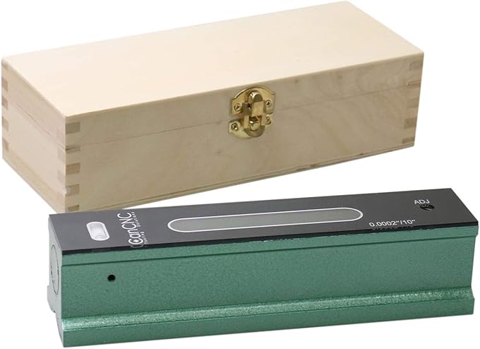 Accusize Industrial Tools 8 inch Professional Master Precision Level in Fitted Box, Accuracy 0.0002''/10'', S908-C608