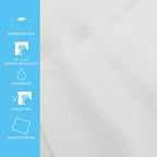 Tricol Clean Profesional Resuable Lint Free Microfiber Edgeless Cleaning Cloth 50PK Cleaning Rags,Absorbent Microfiber Wipes in Dispenser Box for Housekeeping, Car Cleaning (12 * 12 Inches) (white1)