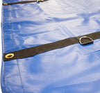 Mytee Products 2 Pack Truck Flatbed Trailer Tarps Combination 18oz/14oz Lumber Tarp 24x27 (8' Drop) - Blue