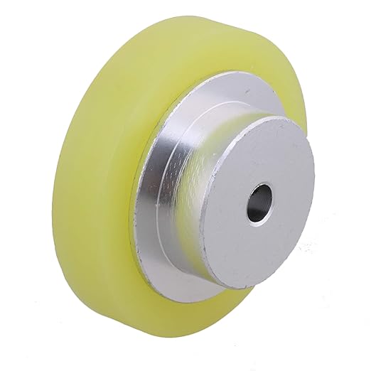 CNBTR 50x6mm Aluminum Silicone Industrial Encoder Wheel Meter Measuring Wheel for Rotary Encoder (Pack of 2)
