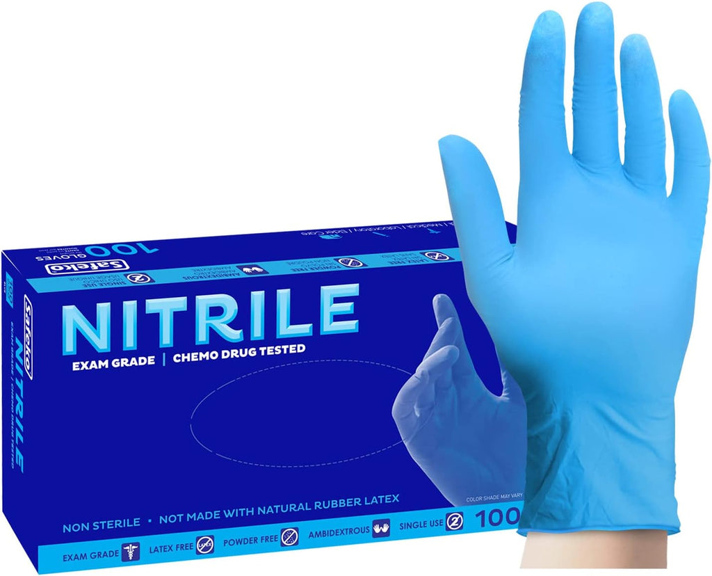 Nitrile Gloves | Blue | Small | Case of 1000 Gloves Latex Free, Powder Free | 6020CS