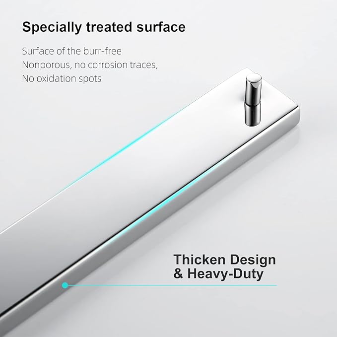 BAGNOLUX Bathroom Hardware Set, Bath Towel Holder Set SUS304 Stainless Steel, Towel Rack for Wall Mounted, Chrome Bathroom Accessories Set Fixture Heavy Duty, Polished Chrome