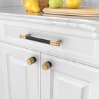 Amerdeco 10 Pack Champagne Bronze Black Knurled Cabinet Knobs Kitchen Cabinet Pulls for Drawer Dresser, Cupboard and Wardrobe ZH040