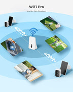 Hiseeu Solar Security Cameras Wireless Outdoor System, 8 Cam-Kit, Expandable to 10CH, No Monthly Fee, Solar-Powered, Home Security Cameras System with 2K Color Night Vision, 2.4G & 5G WiFi, 1TB HDD