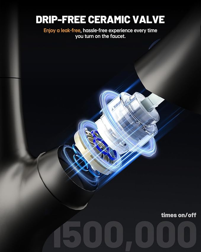 APPASO Pull Down Kitchen Faucet with Sprayer Stainless Steel Brushed Nickel - Single Handle Commercial High Arc Pull Out Spray Head Kitchen Sink Faucets with Deck Plate, Llave para Fregadero de Cocina