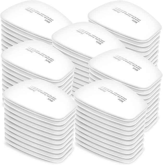 Respirator Cartridge/Filter, 6001 Filter Cartridges Installed on 6200, 6800 Respirator Body, Use for Asbestos, Resin, Paint, Dust, Welding