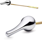 Qualihome Toilet Handle Lever Flush Replacement, Front Mount, Chrome, Universal Fitting