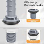 Universal Toilet Flusher Replacement Kit, Toilet Fill Valve Replacement Kit, Toilet Parts Inside Tank Kit, Adjustable, Quiet and Easy to Install (2-Pack)