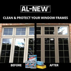 AL-NEW 2 Step Clean & Protect Kit | Clean, Restore, & Protect Your Outdoor Patio Furniture, Garage Doors, Exterior Lights, Window Frames, and More (32 Ounce Kit)